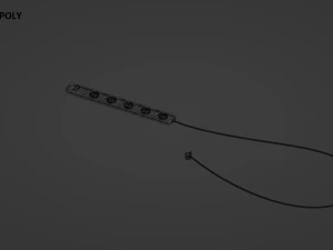 Network filter low-poly and high poly 3D Model