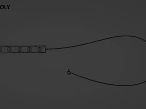 Network filter low-poly and high poly 3D Model