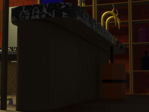 BAR PUB low-poly 3 D model Modèle 3D