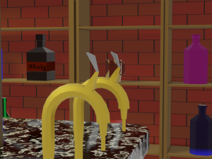 BAR PUB low-poly 3 D model Modèle 3D