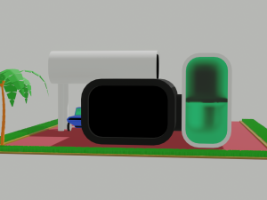 3d printed hause Low-poly 3 Model 3D