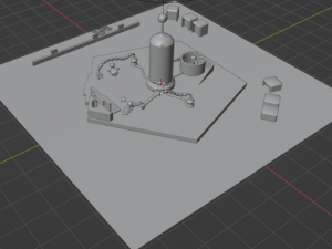 Cyber brain villain Low-poly 3Dモデル