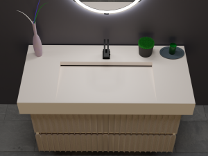 Designer bathroom sink low-poly with collection 3Dモデル