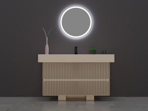 Designer bathroom sink low-poly with collection 3D 模型