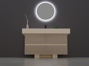 Designer bathroom sink low-poly with collection 3D 模型