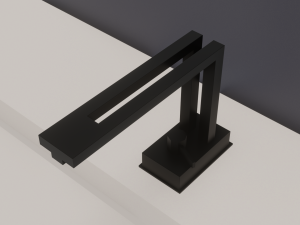 Designer bathroom sink low-poly with collection 3D 模型