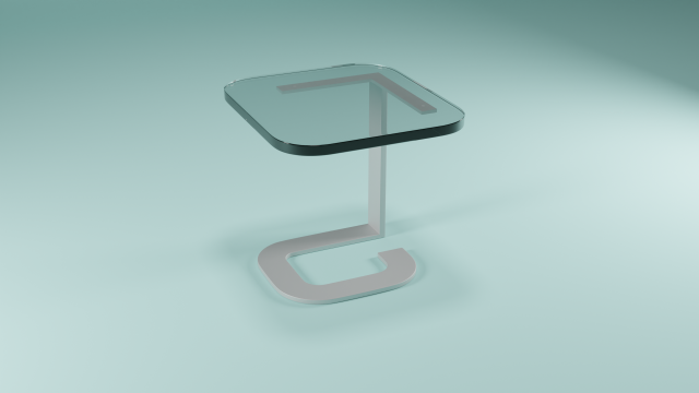 Glass table Free 3D Model .c4d .max .obj .3ds .fbx .stl .blend 