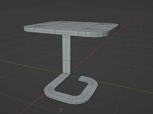 Glass table Free 3D Model