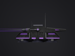Flying tank of the future Low-poly 3D-Modell