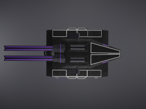 Flying tank of the future Low-poly 3D-Modell
