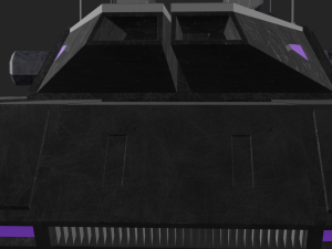 Flying tank of the future Low-poly 3D-Modell