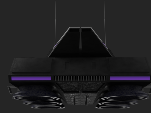 Flying tank of the future Low-poly 3D-Modell