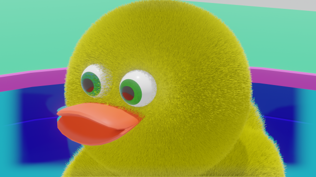 Funny duck Low-poly 3D Model .c4d .max .obj .3ds .fbx .stl .blend 