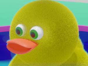 Funny duck Low-poly 3D Model
