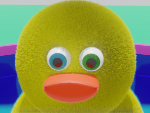 Funny duck Low-poly 3D Model
