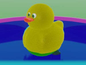 Funny duck Low-poly 3D Model