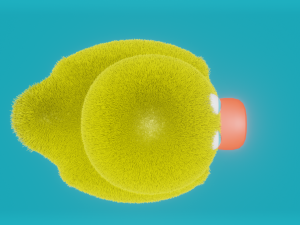 Funny duck Low-poly 3D Model