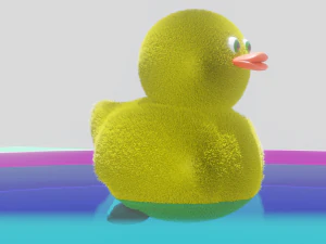 Funny duck Low-poly 3D Model
