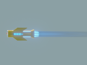 Flying sky bike cyberpunk low-poly 3D Model 3D