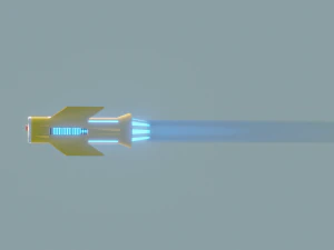 Flying sky bike cyberpunk low-poly 3D 3D Model