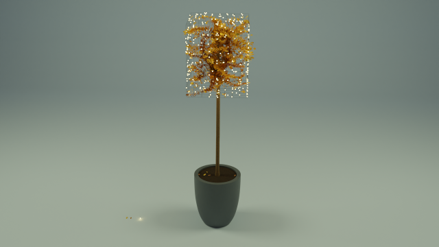 Beautiful design tree 3D 3D-Modell .c4d .max .obj .3ds .fbx .stl .blend 
