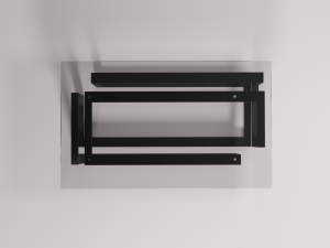 Loft glass metallic table Modelo 3D