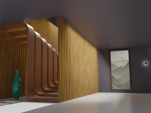 Beautiful Design Staircase Low-poly Modèle 3D