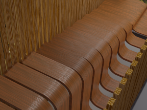 Beautiful Design Staircase Low-poly Modèle 3D