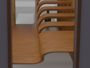 Beautiful Design Staircase Low-poly Modèle 3D