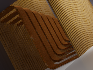 Beautiful Design Staircase Low-poly Modèle 3D