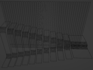 Beautiful Design Staircase Low-poly Modèle 3D