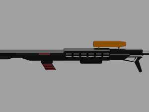 Weapons collection Low-poly 3D Model