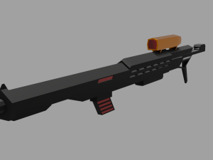 Weapons collection Low-poly 3D Model