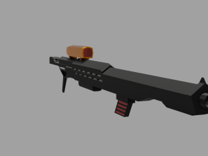 Weapons collection Low-poly 3D Model