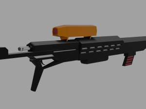 Weapons collection Low-poly 3D Model