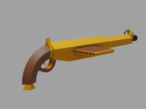 Weapons collection Low-poly 3D Model