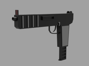 Weapons collection Low-poly 3D Model