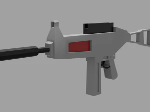 Kolekcja broni Low-poly Model 3D