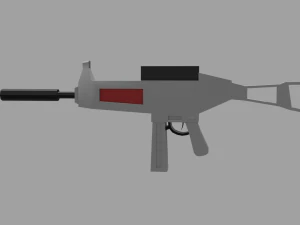 Kolekcja broni Low-poly Model 3D