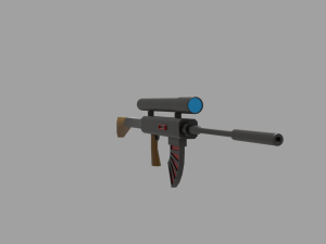 Weapons collection Low-poly 3D Model