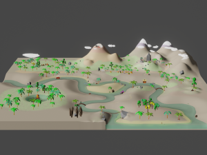 Lost Worl lost land pak Low-poly 3D 模型