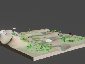 Lost Worl lost land pak Low-poly 3D Model