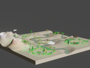 Lost Worl lost land pak Low-poly 3D Model