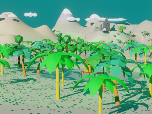 Lost Worl lost land pak Low-poly 3D Model