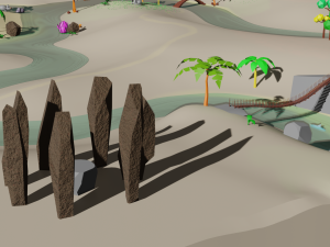 Lost Worl lost land pak Low-poly 3D Model