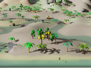 Lost Worl lost land pak Low-poly 3D Model