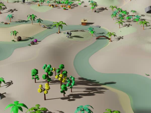 Lost Worl lost land pak Low-poly 3D Model