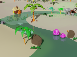 Lost Worl lost land pak Low-poly 3D Model