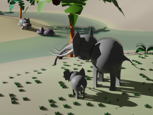 Lost Worl lost land pak Low-poly 3D Model