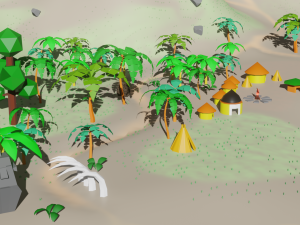 Lost Worl lost land pak Low-poly 3D Model